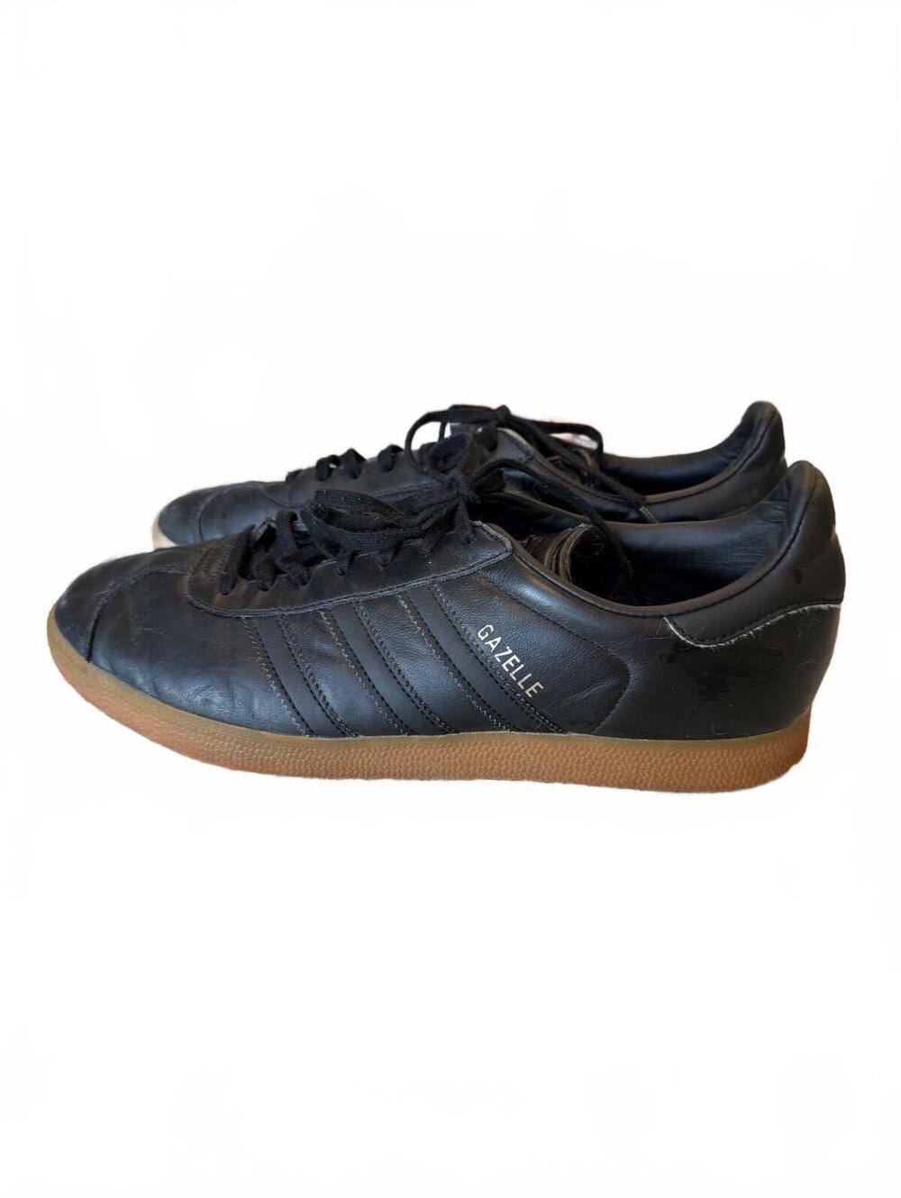 Adidas Gazelle Black Suede Sneakers Men's Size 12 Classic 3-Stripes